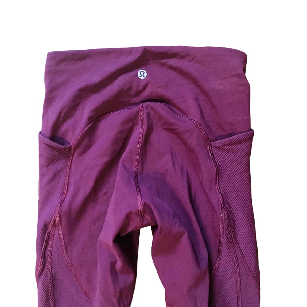 Lululemon On Repeat 7/8 Tight Leggings Eggplant Purple - Picture 7 of 9